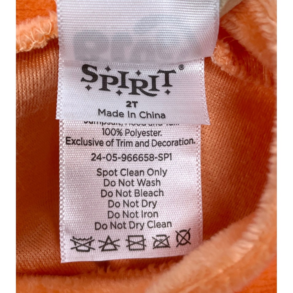 Spirit Halloween Toddler 2T Bluey Bingo Costume Orange Plush Halloween Dress Up - Picture 6 of 6